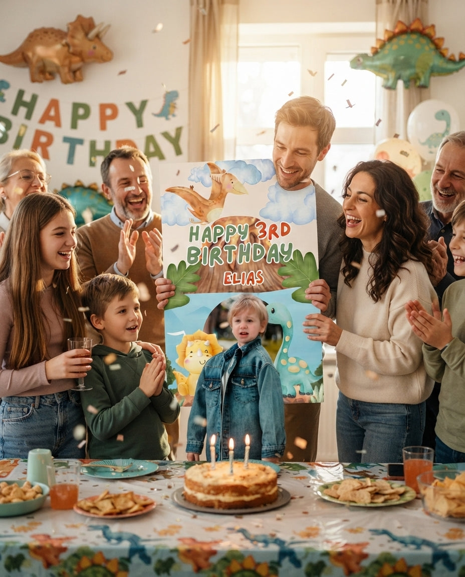 Dino Island Birthday Party Mega Card