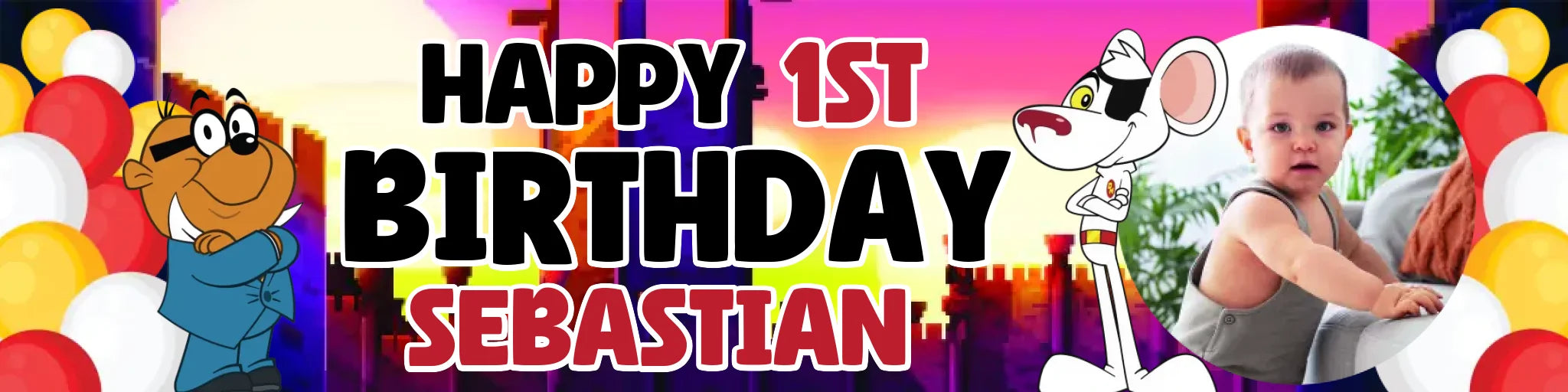 Party Banner Mockup