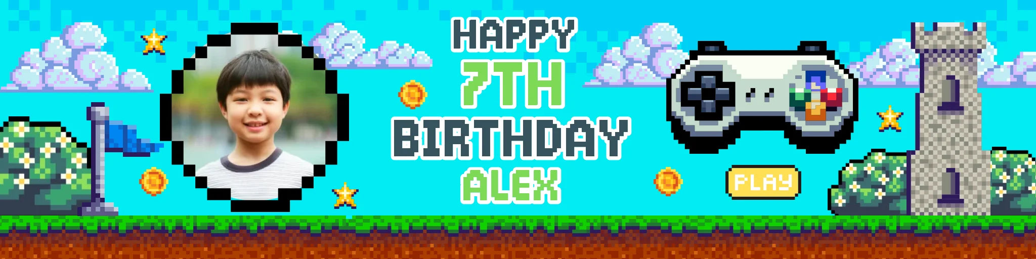 Party Banner Mockup
