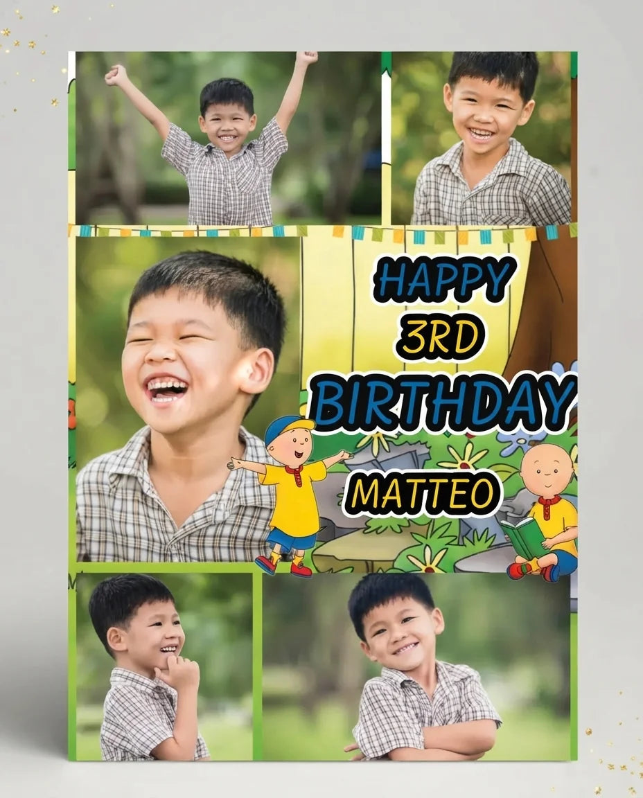 Personalised Cailou Mega Card displayed against a plain studio background