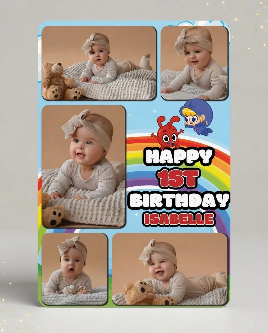 Personalised Morphle Mega Card displayed against a plain studio background