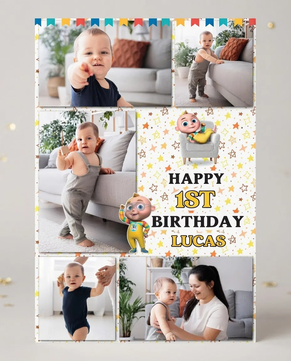 Personalised Tootoo Boy Mega Card displayed against a plain studio background