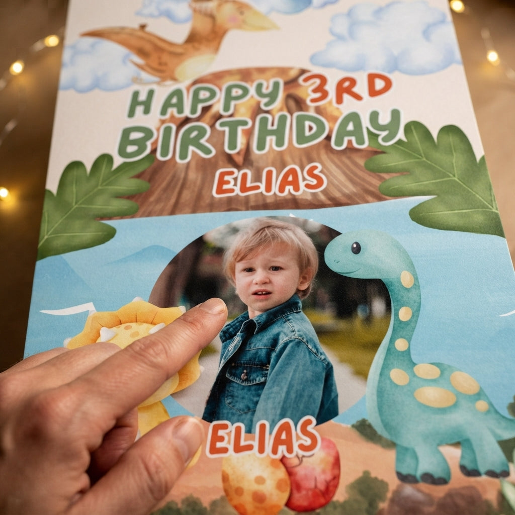 Dino Island Birthday Party Mega Card