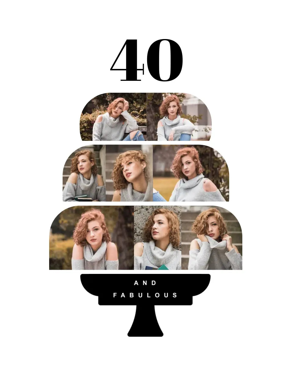 Birthday Collage - Cake Layers Canvas