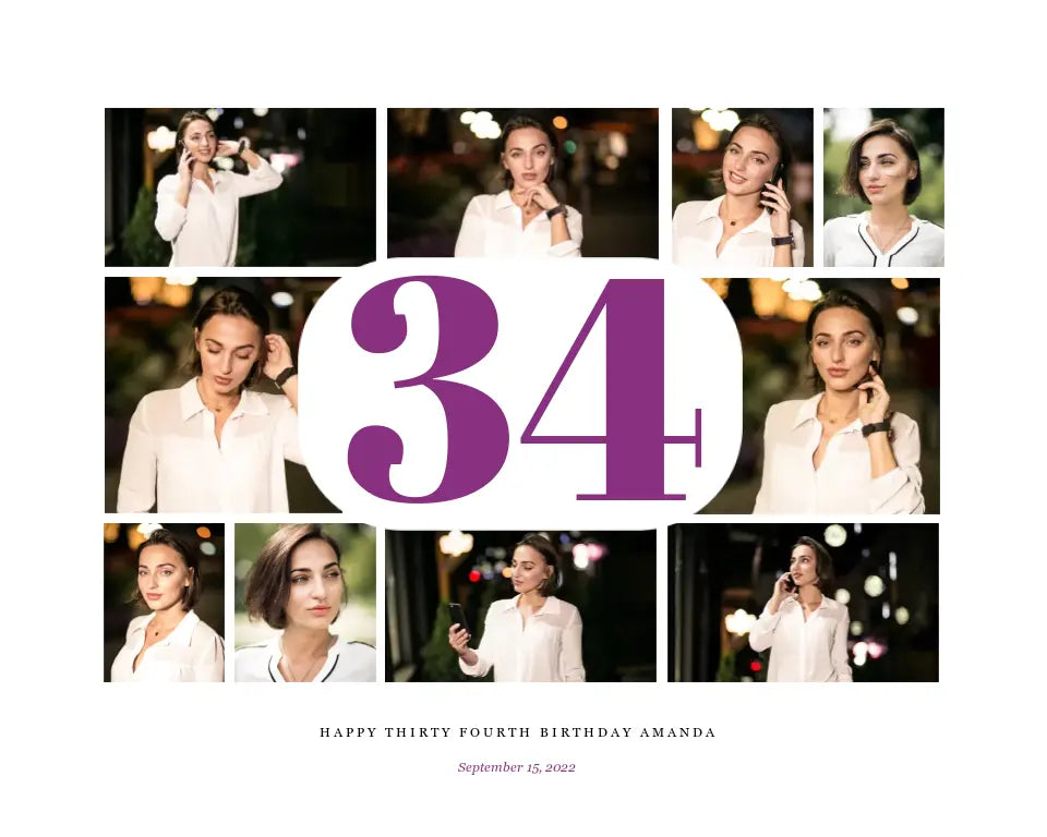 Birthday Collage - Anigma Canvas