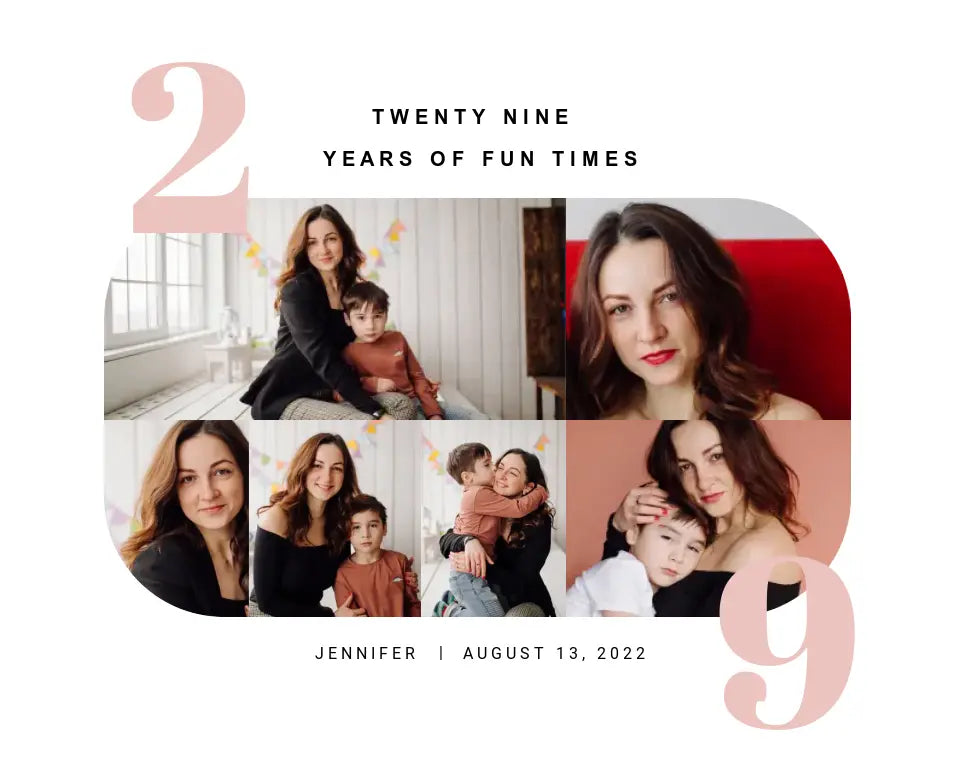 Birthday Collage - Oshan Canvas