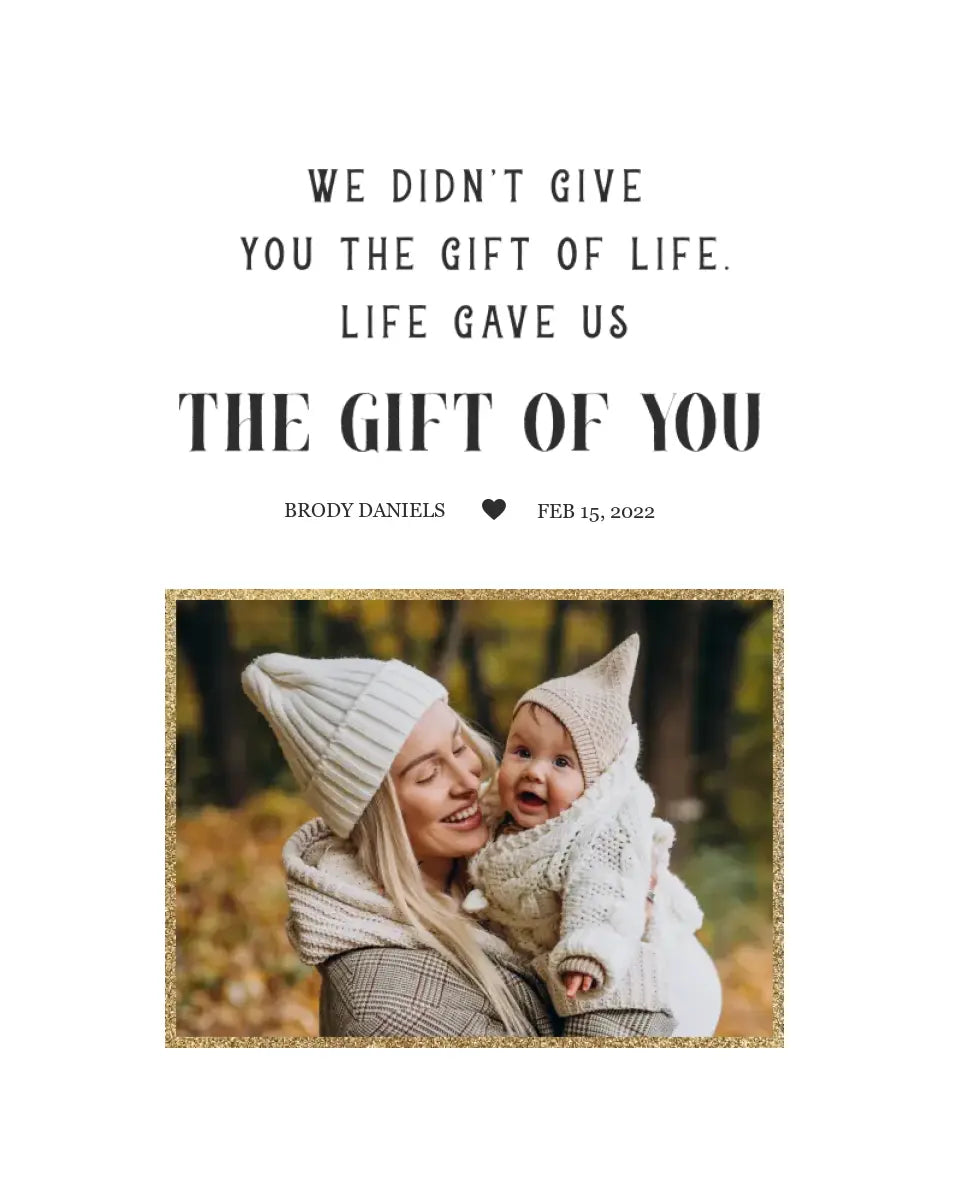 Adoption Gift Wall Art Canvas