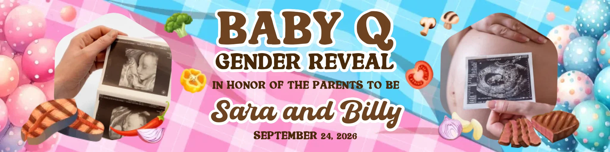 Party Banner Mockup