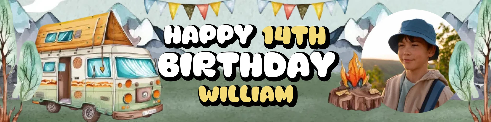 Party Banner Mockup