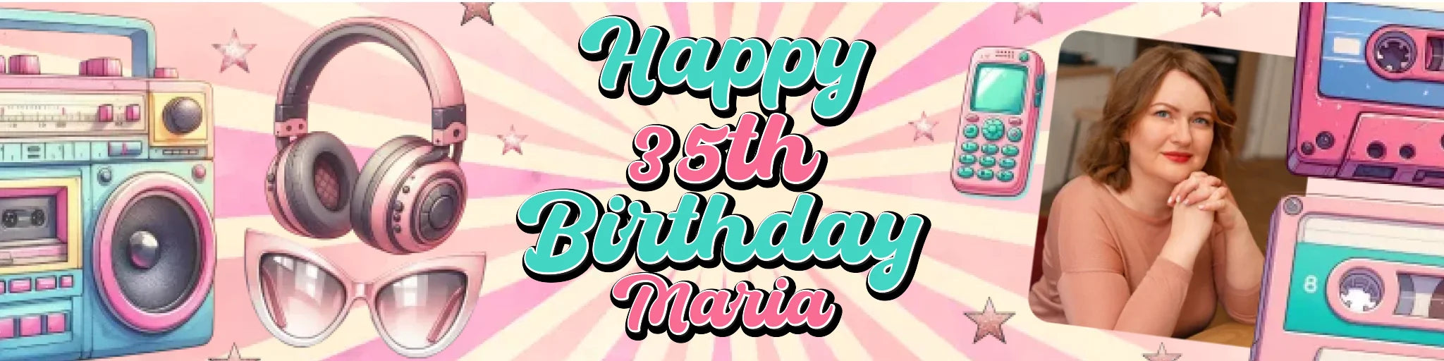 Party Banner Mockup