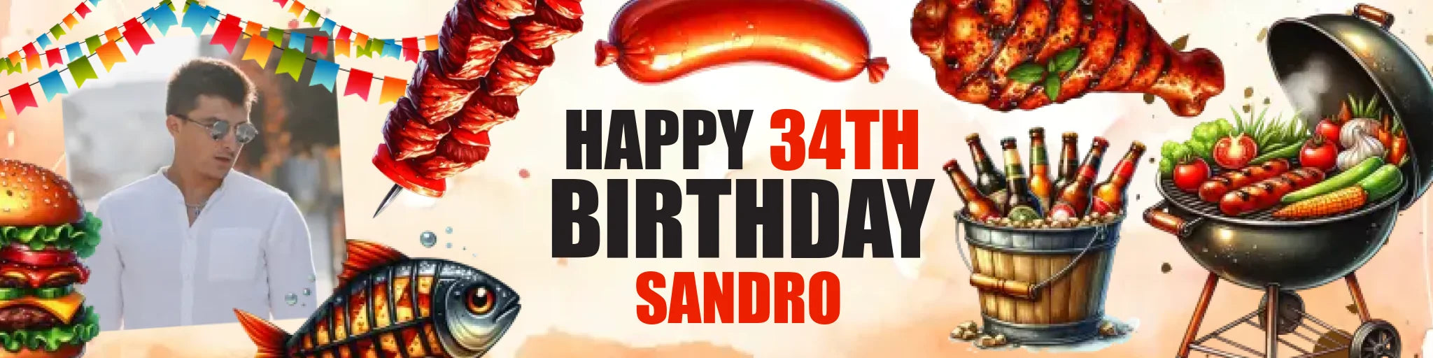 Party Banner Mockup