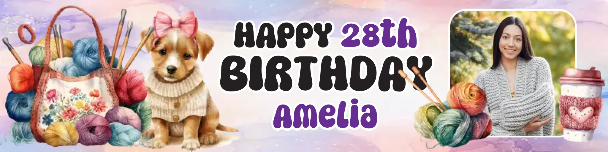Party Banner Mockup