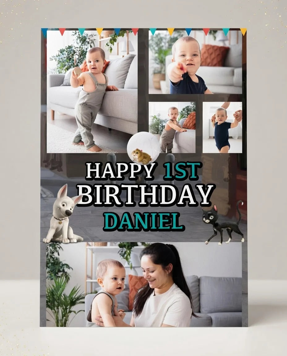 Personalised Bolt Mega Card displayed against a plain studio background