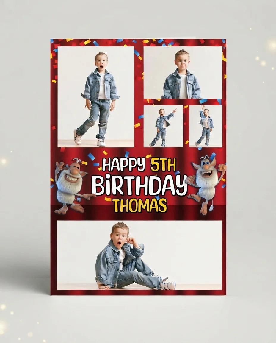 Personalised Booba Mega Card displayed against a plain studio background