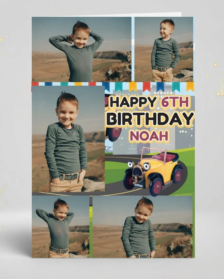 Personalised Brum Mega Card displayed against a plain studio background