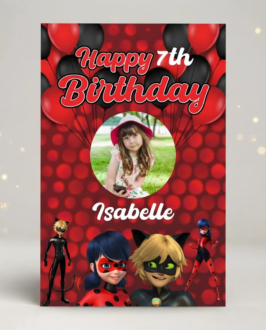 Personalised Miraculous Mega Card displayed against a plain studio background