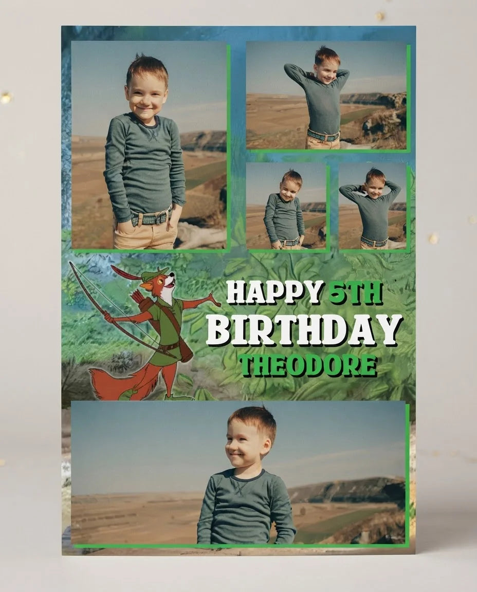 Personalised Robinhood Mega Card displayed against a plain studio background