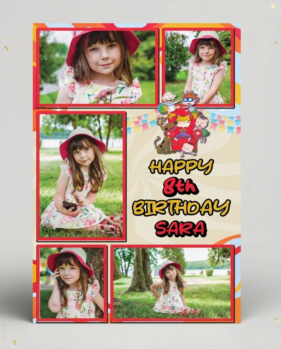 Personalised Rugrats Mega Card displayed against a plain studio background
